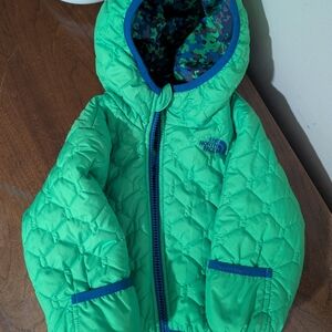 The North Face Kids Green Puffer Jacket